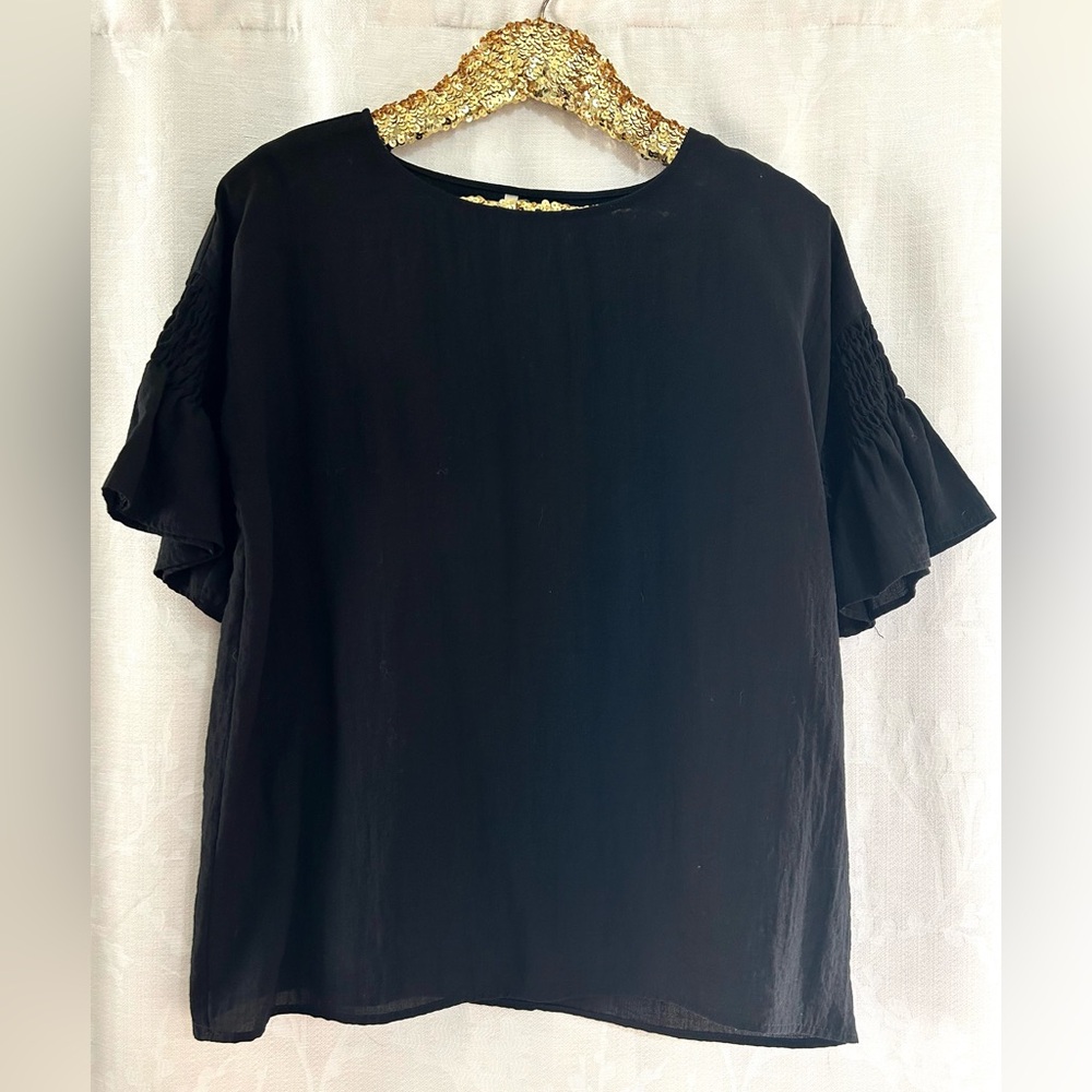 Ruffle Sleeves Blouse